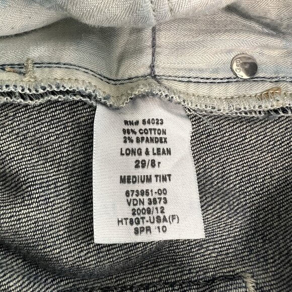 Womens Gap 1969 Jeans Long & Lean Denim Flared 29/8r Measures 33x33 - Picture 11 of 16